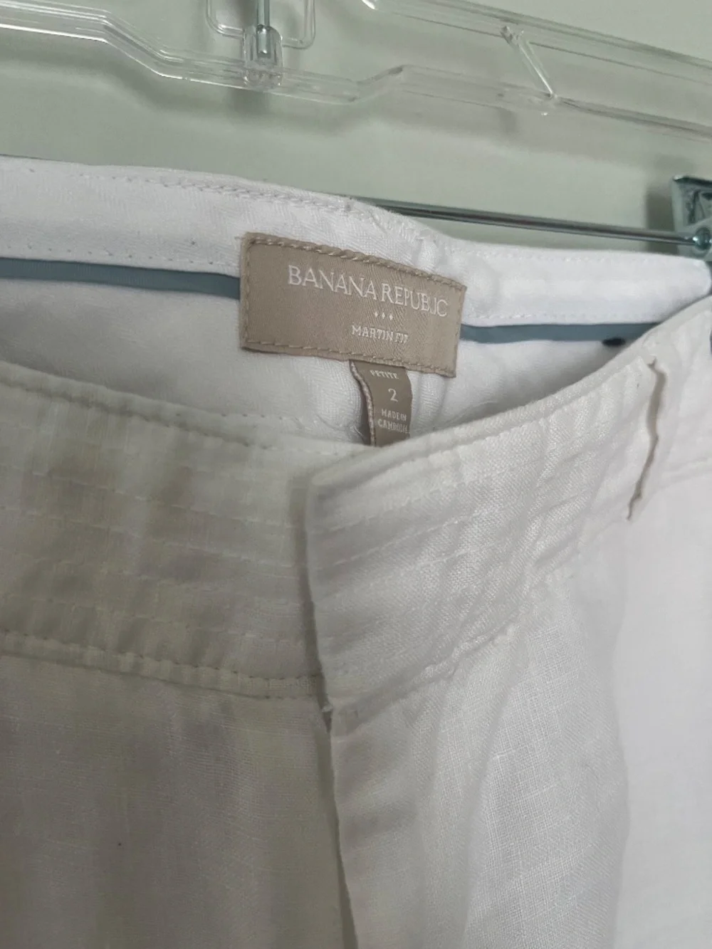 Banana Republic Martin Fit Linen Pants 2P